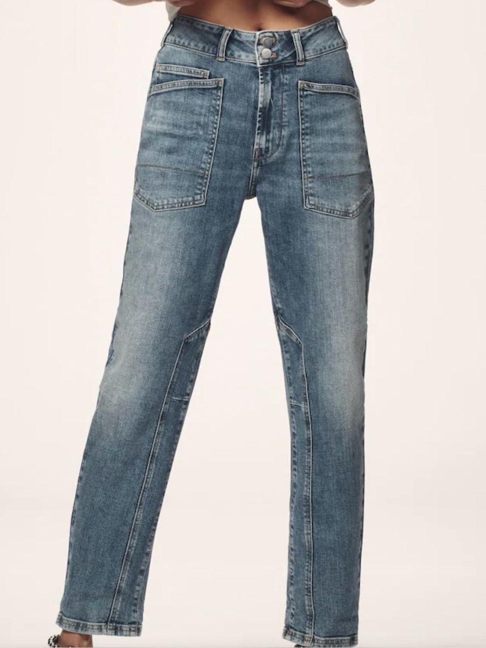 Anthropologie Pilcro Wanderer Mid Rise Relaxed Jean Size 28